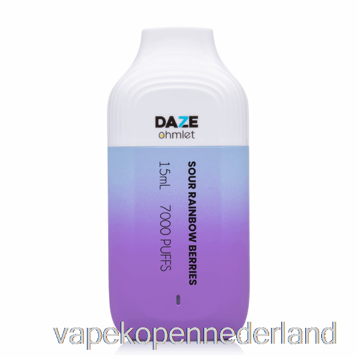 Elektronische Sigaret Vape 7 Daze Ohmlet 7000 Wegwerp Zure Regenboogbessen